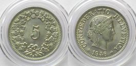 CH 5 Rappen 1946 Ku-Ni FDC stgl!!!