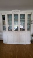 Vitrine weiss mit Glaselementen guter Zustand