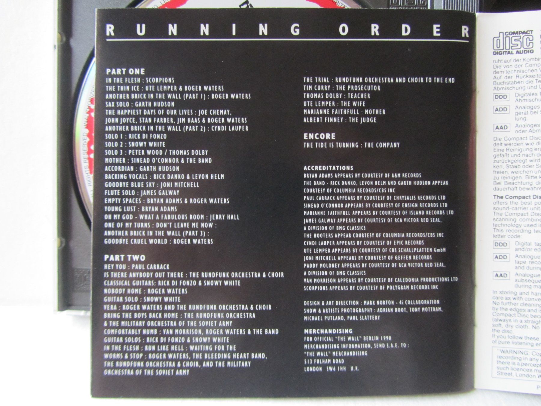 CDs: CD The Wall - live in Berlin - Roger Waters - Doppel-CD – Gebraucht aus Weiningen ZH von dietsch57 4