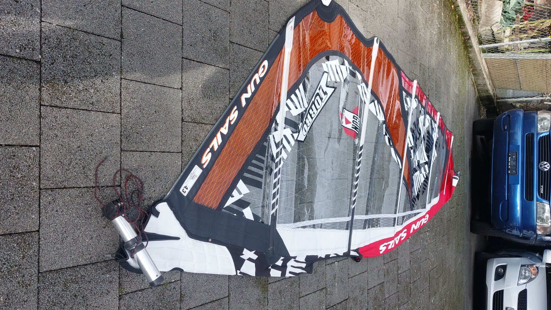 Surfen: Windsurfsegel Gun Torro 4.3 – Gebraucht aus Oberdiessbach von wasserfreak