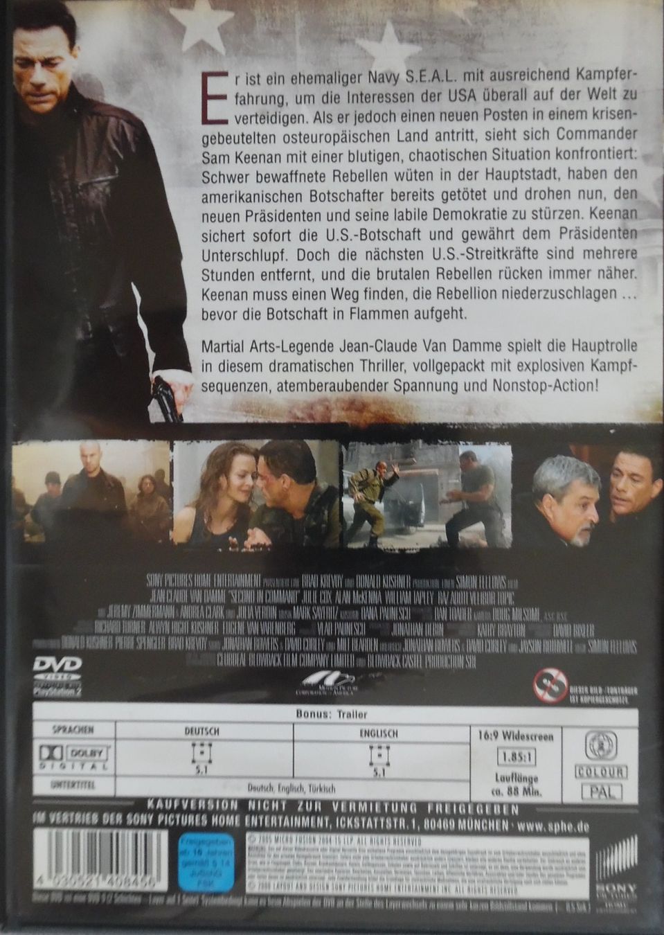 Tutti i DVDs: Second in Command – Usato da Bellinzona venduto da Luna093 2