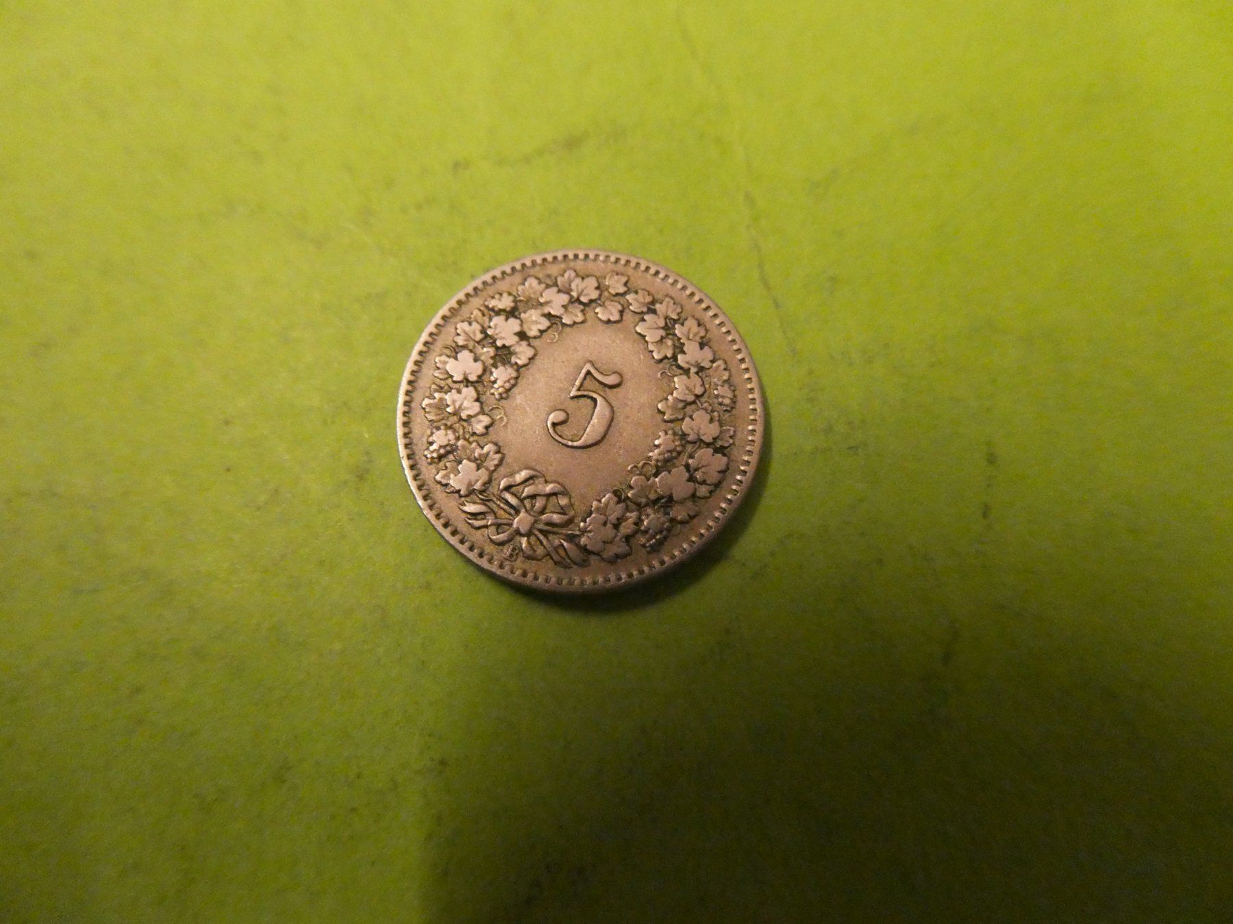 Toutes les monnaies: Schweiz 1917, 5 Rappen – D'occasion à Hinterforst par Rohusri 1
