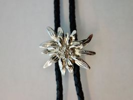 Bolo Tie Western Krawatte Cowboy EDELWEISS Silber