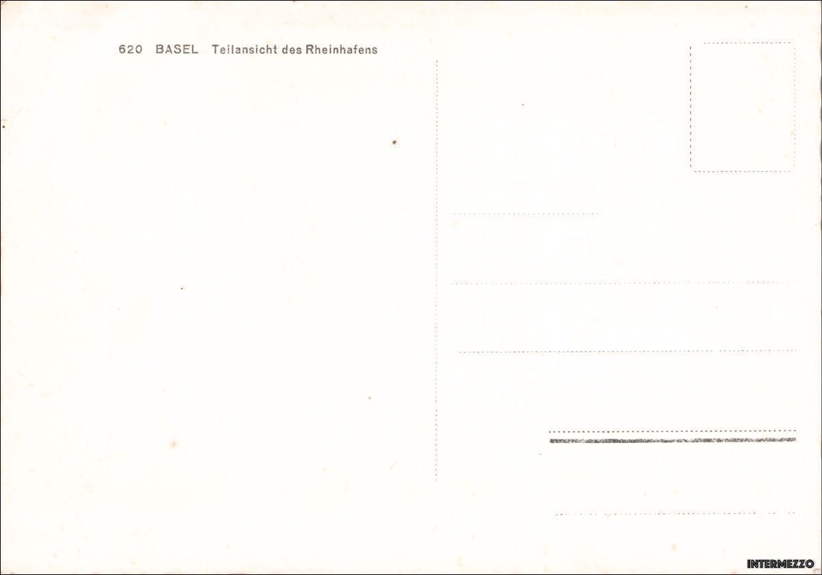 Ansichtskarten: Basel // Rheinhafen Teilansicht – Gebraucht aus Basel von intermezzo12 1