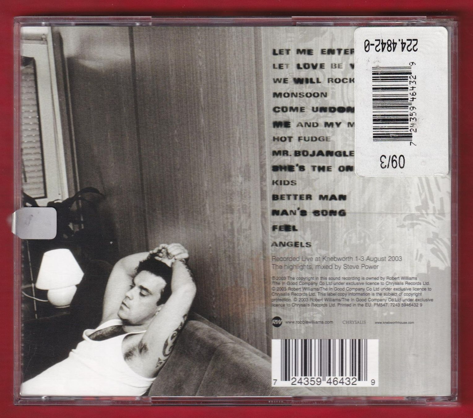 CD: Robbie Williams - Live Summer 2003 (CD) – Usato da Zürich venduto da Pfluftl2000 1
