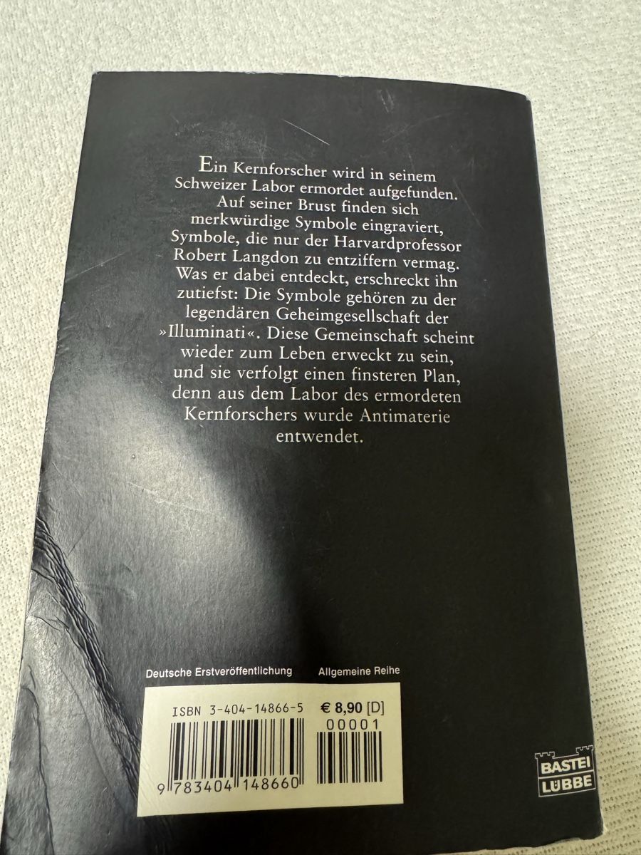 Libri: Dan Brown Illuminati Thriller, Taschenbuch, – Usato da Küsnacht ZH venduto da IrischkaB 1