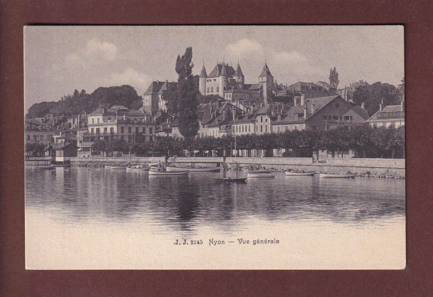 Cartoline postali: NYON depuis le lac – Usato da Pully venduto da nicecards