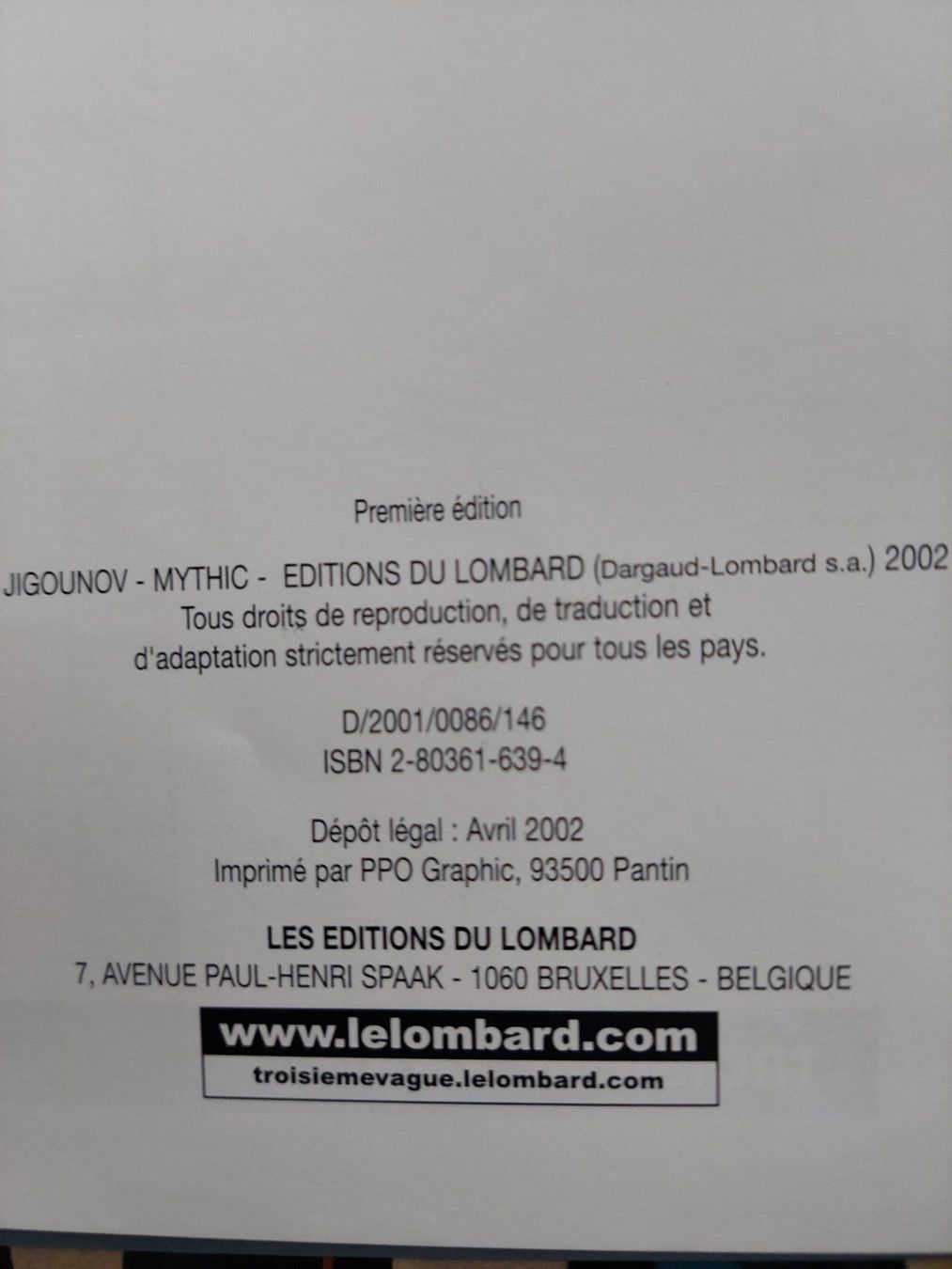 Fumetti: Alpha T.6 L'Emissaire EO 2002 Bon état – Usato da Genève venduto da Blu_BD 2