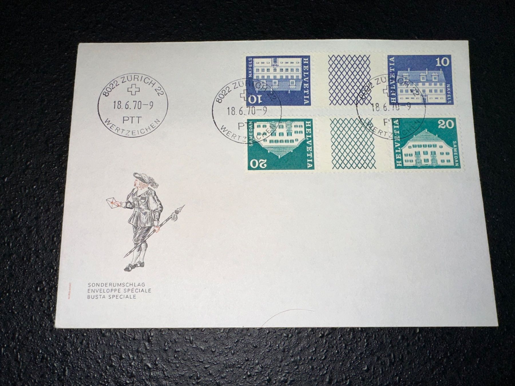 Tutti i francobolli: FDC 1970 Kehrdruck Ersttagumschlag – Usato da Stettfurt venduto da 2442