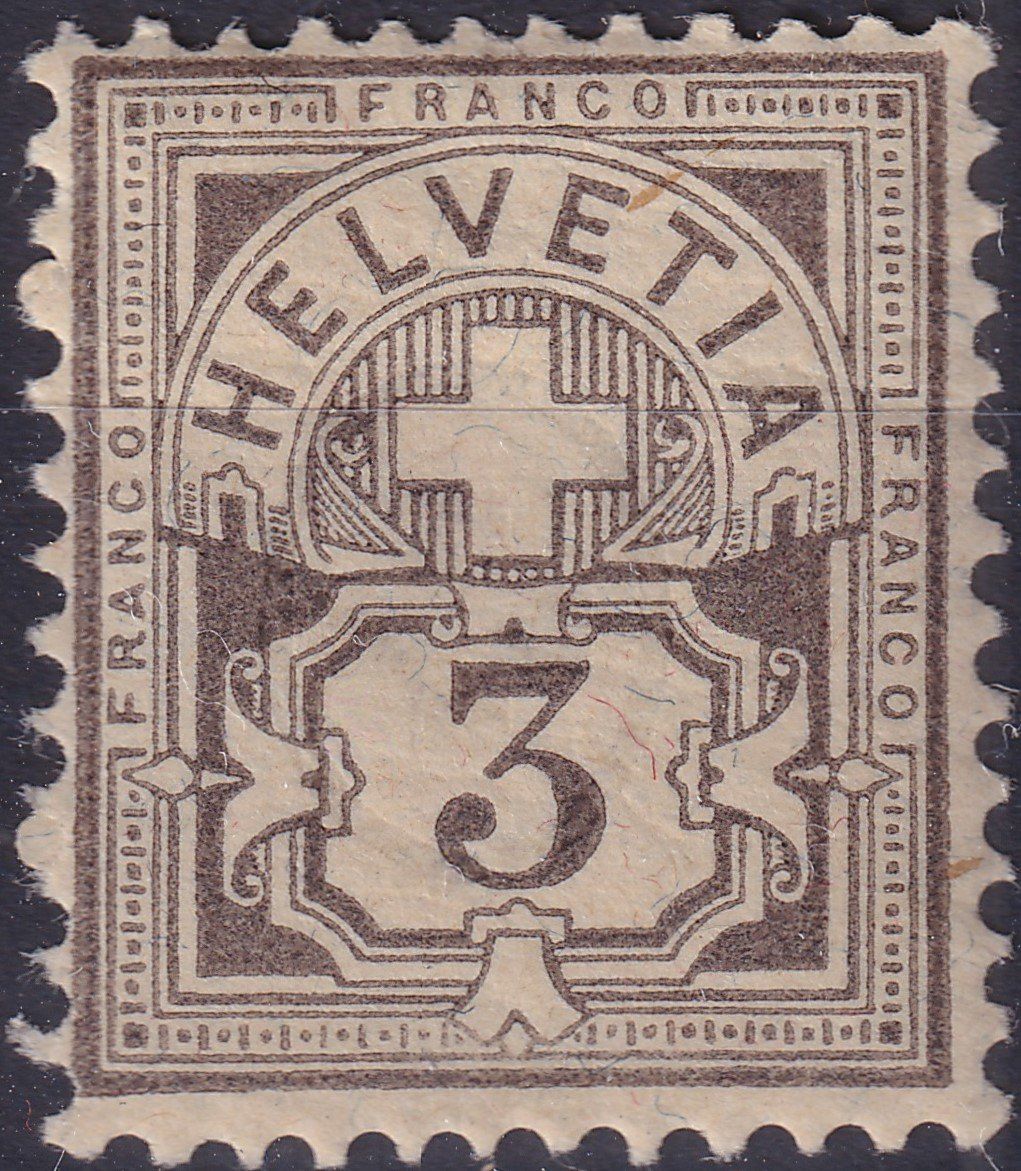 Tutti i francobolli: 59A (Ziffermuster) ** postfrische Marke, Kat: 200.-+ – Usato da Sursee venduto da Luzernerraute