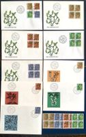 1974 Pro Juventute Vogel FDC 4er + FDC  Einzel +  4er ET