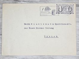 CL01 Enveloppe + Timbre Suisse 1943