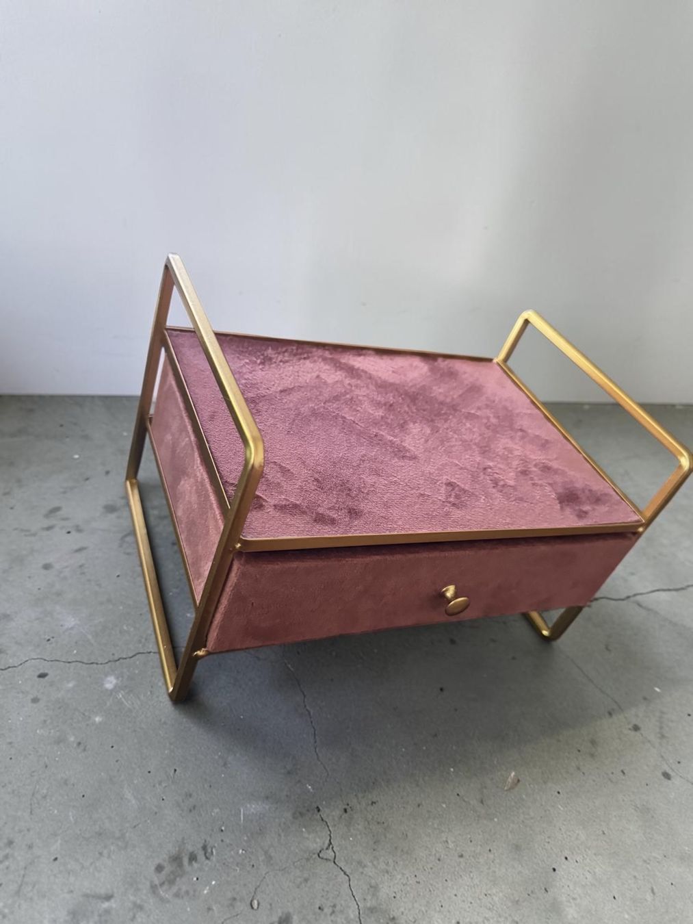 Coffrets à bijoux: Schmuckkästchen Samt Rosa Gold mit Schublade – Neuf (Voir description) à Bern par MissionAusmisten 1
