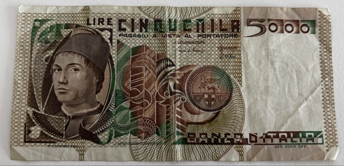 Banconote: Italien 5000 Lire 1982 – Usato da Algetshausen venduto da Carrhard