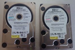 2x 750 GB 3.5" HDD | WDC WD7500AYYS Black | 7200 | SMART OK