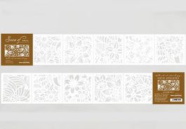 1 Blatt Spitzenpapier falten - Blumen