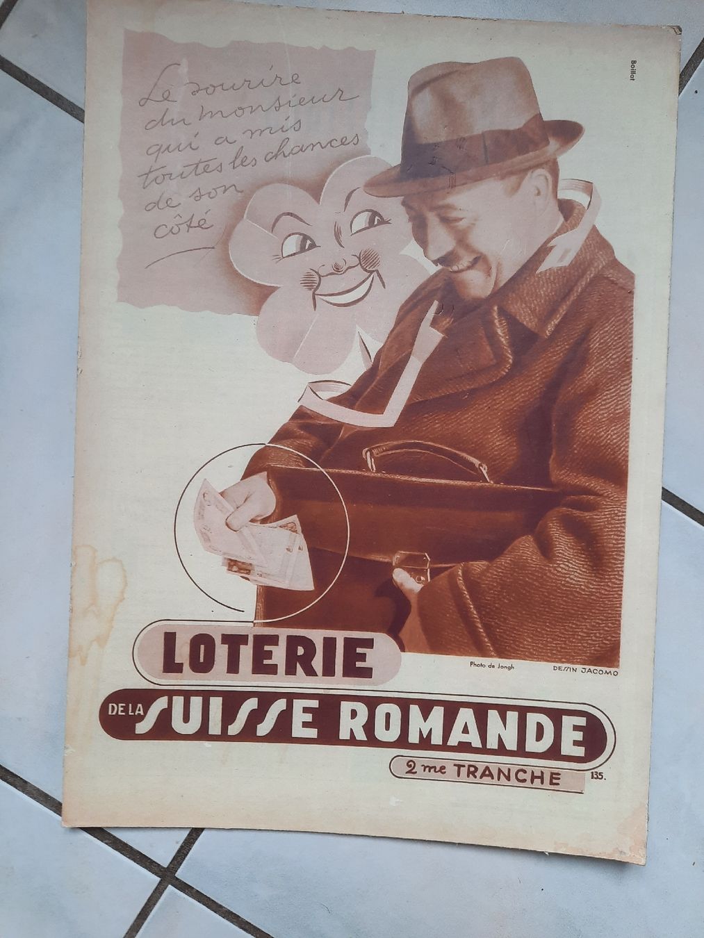 Foto & Immagini: 3 CARTONS PUBLICITAIRES. Vers 1950-60 – Usato da Le Locle venduto da marylise01 2