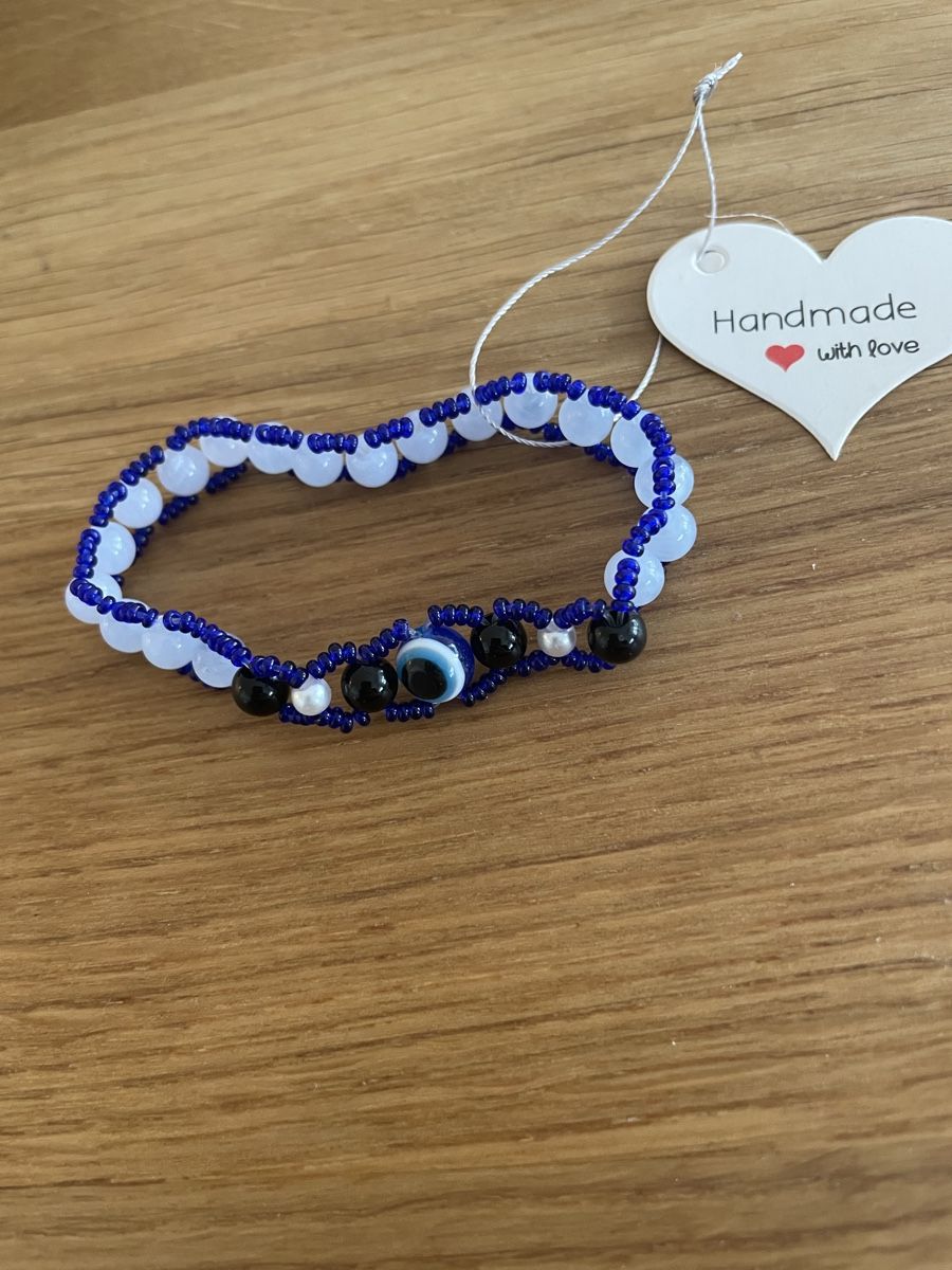 Bracciali & Braccialetti: Handgemachtes Armband, blau/schwarz – Usato da Dietikon venduto da Apel 4