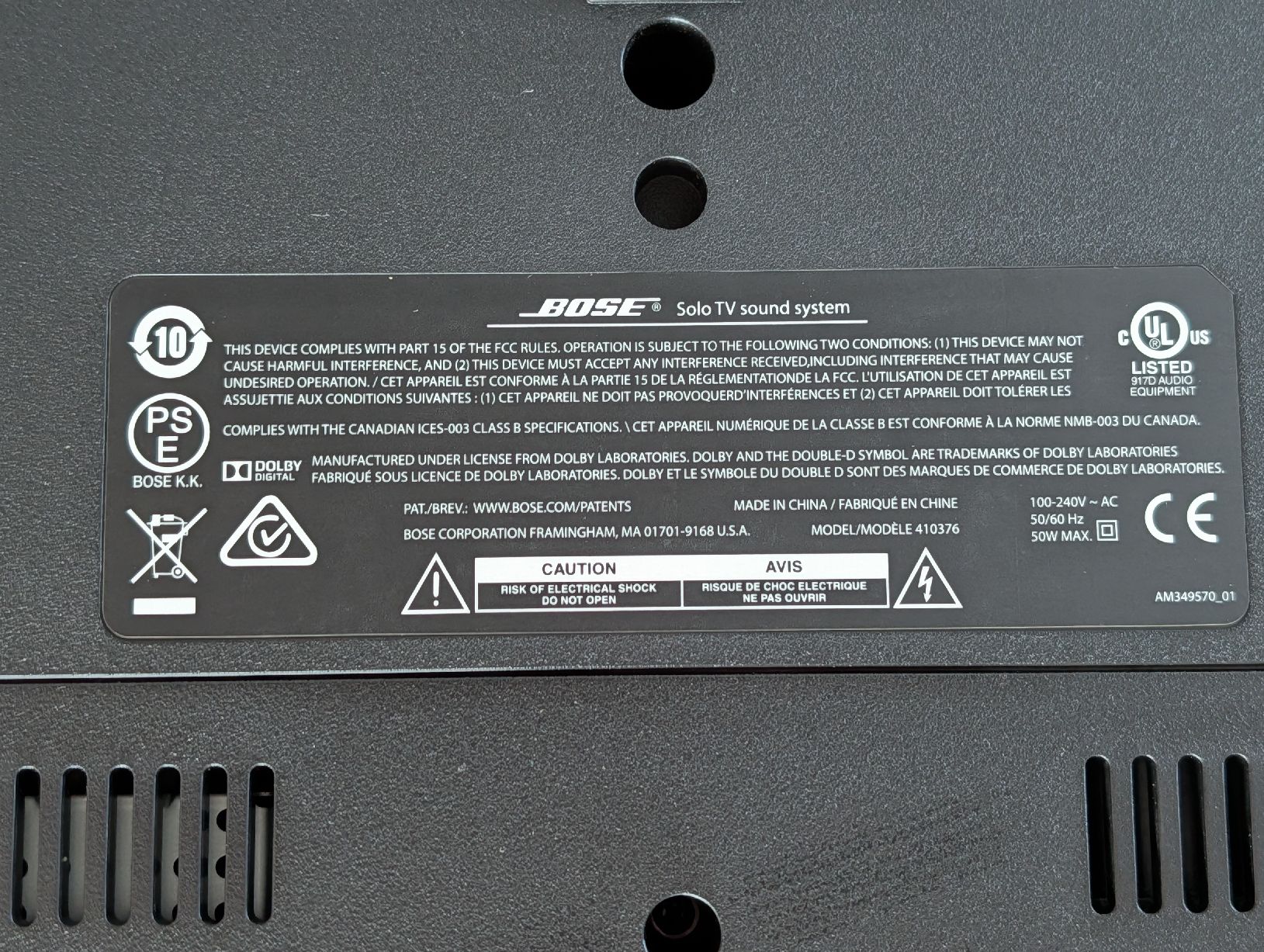 Bose Lautsprecher: Bose Solo TV sound system  – Gebraucht aus Bünzen von dimschlukas 2