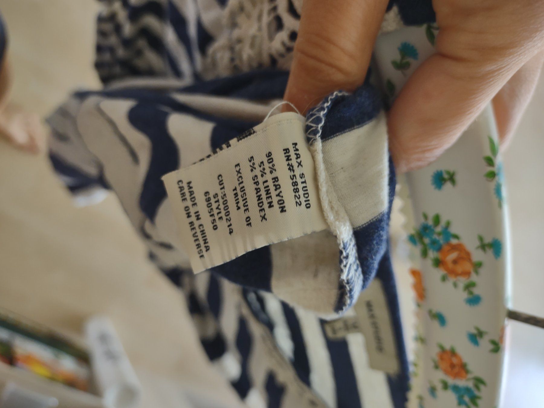 Vestiti: Robe rayée bleue et blanche Max Studio taille M état neuf – Usato da Gasel venduto da any_zyw8 3
