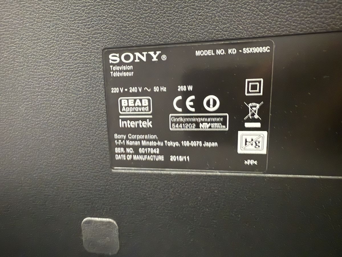 Sony Televisori: Sony KD-55X9005C 4K TV – Usato da Hunzenschwil venduto da Limitless15 4