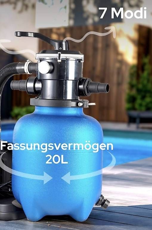Accessori per Piscine: NEUER Sandfiltertank mit 7-Wege Ventil – Nuovo e nell'imballaggio originale da Egolzwil venduto da Odihan 3