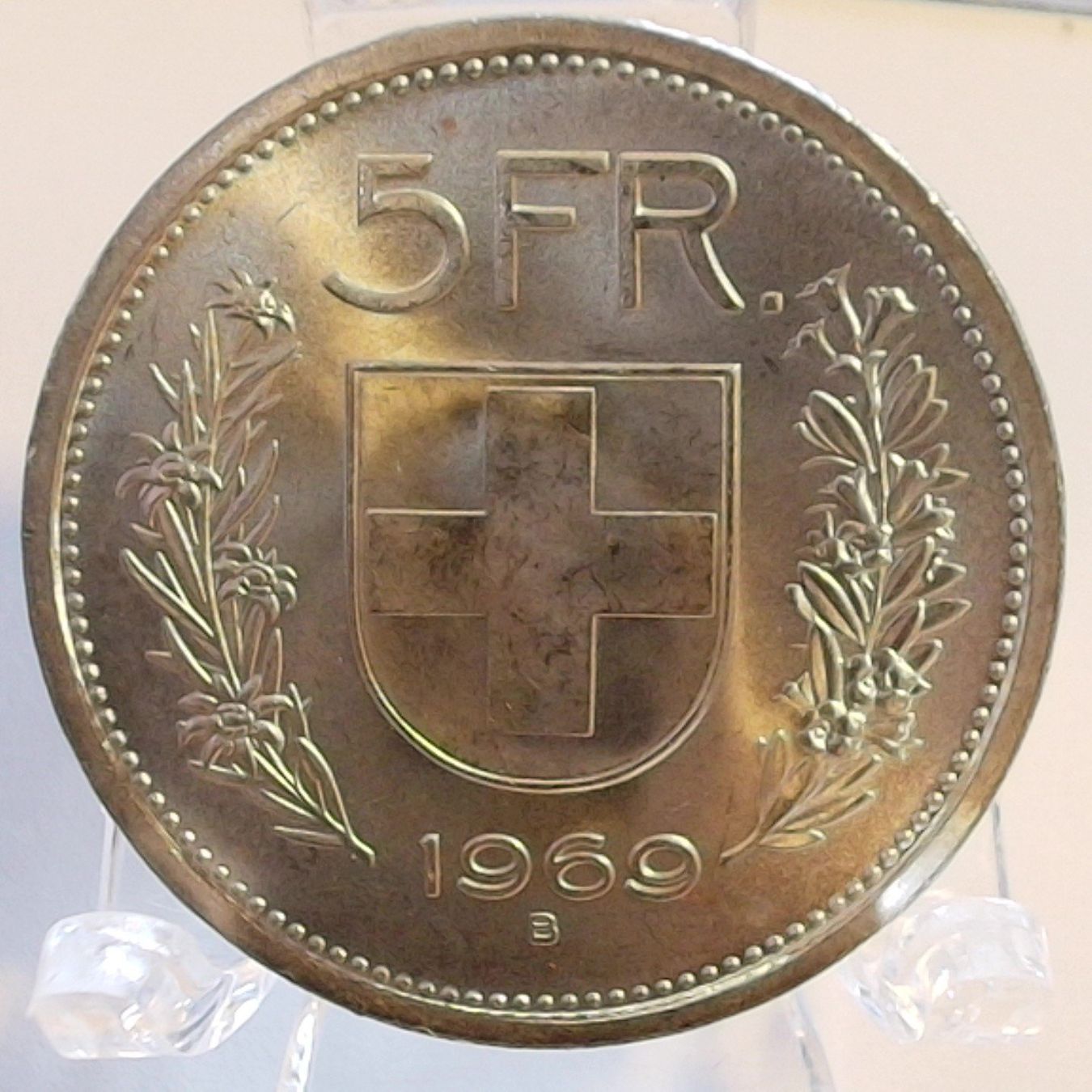 Tutti le monete: 5 Fr. 1969 Silber stgl (Ref.5/7) – Nuovo (secondo la descrizione) da Amriswil venduto da Digit_all 1