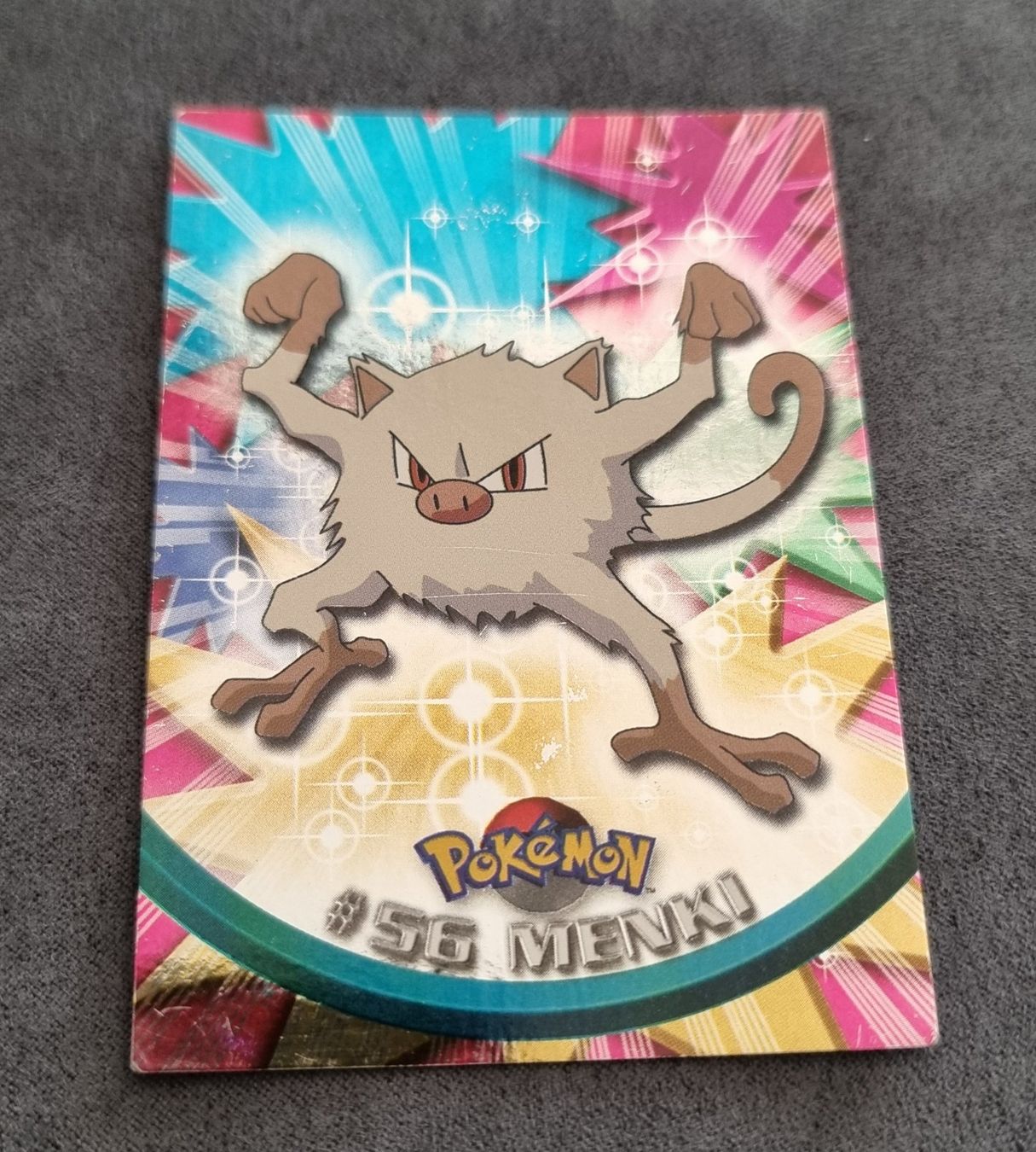 Pokémon Carte collezionabili: Pokémon Topps Holo blau #56 Menki – Usato da Roggwil BE venduto da S_Cards 2