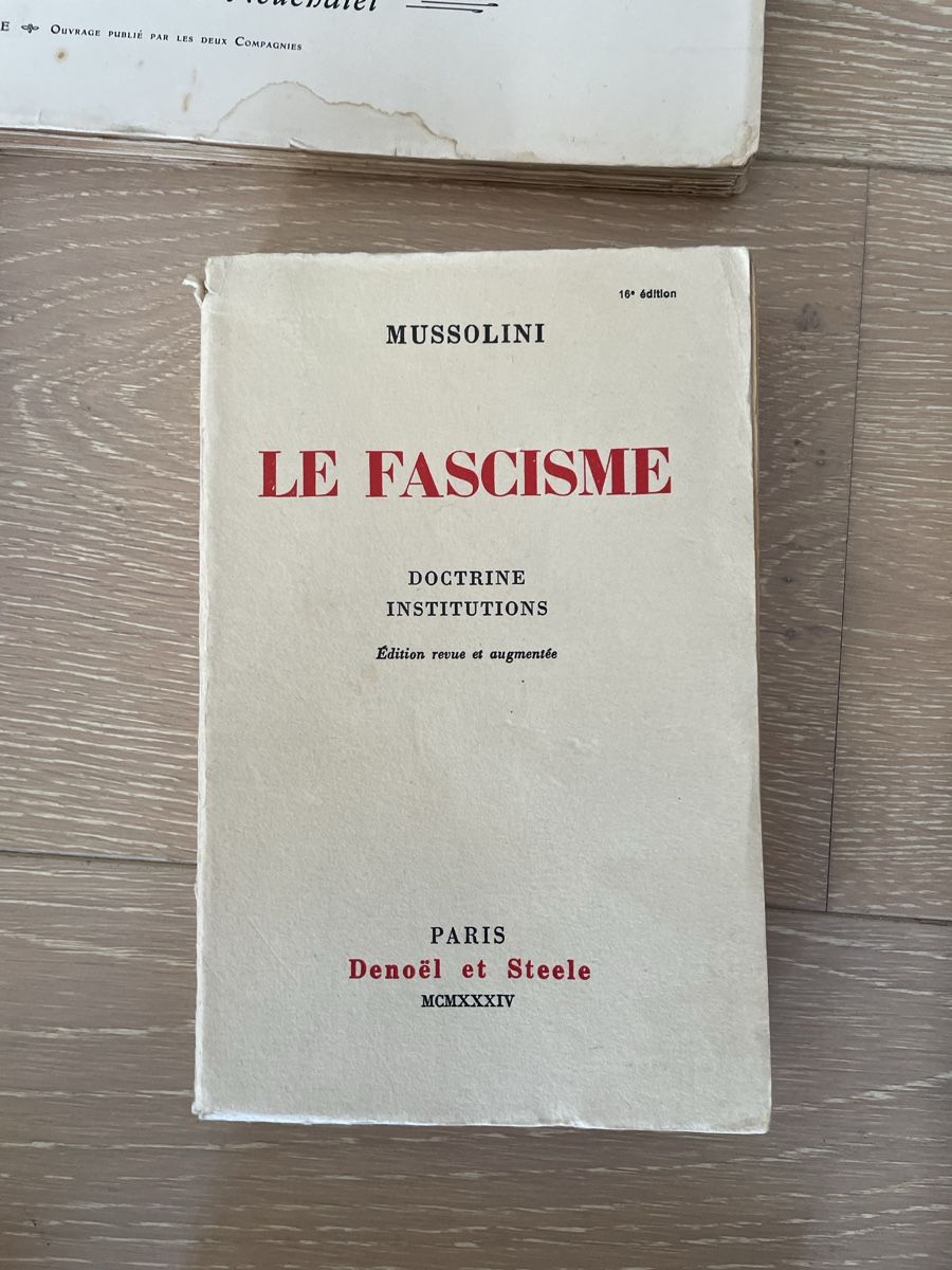 Bücher: Le Fascisme - Mussolini - Edition 1934 – Gebraucht aus Sins von Patrickwe
