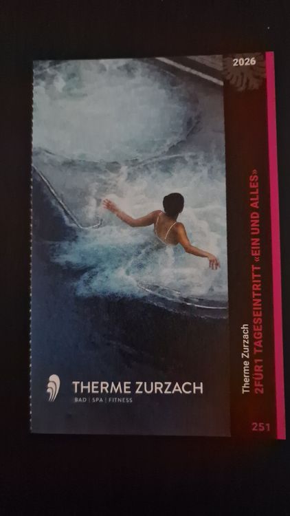 2 für 1 Gutschein Therme Zurzach (Neu (gemäss Beschreibung)) in Suhr ...