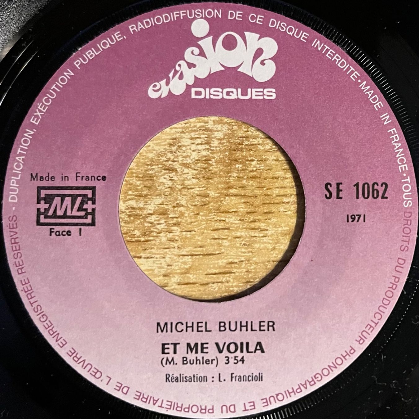 Dischi in vinile: MICHEL BUHLER - ET ME VOILA – Usato da Bussigny venduto da vinyl-pas-cher 2
