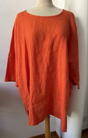 LUUKAA Rust Orange Tunique 100% Lin Taille 40/42, SS2026