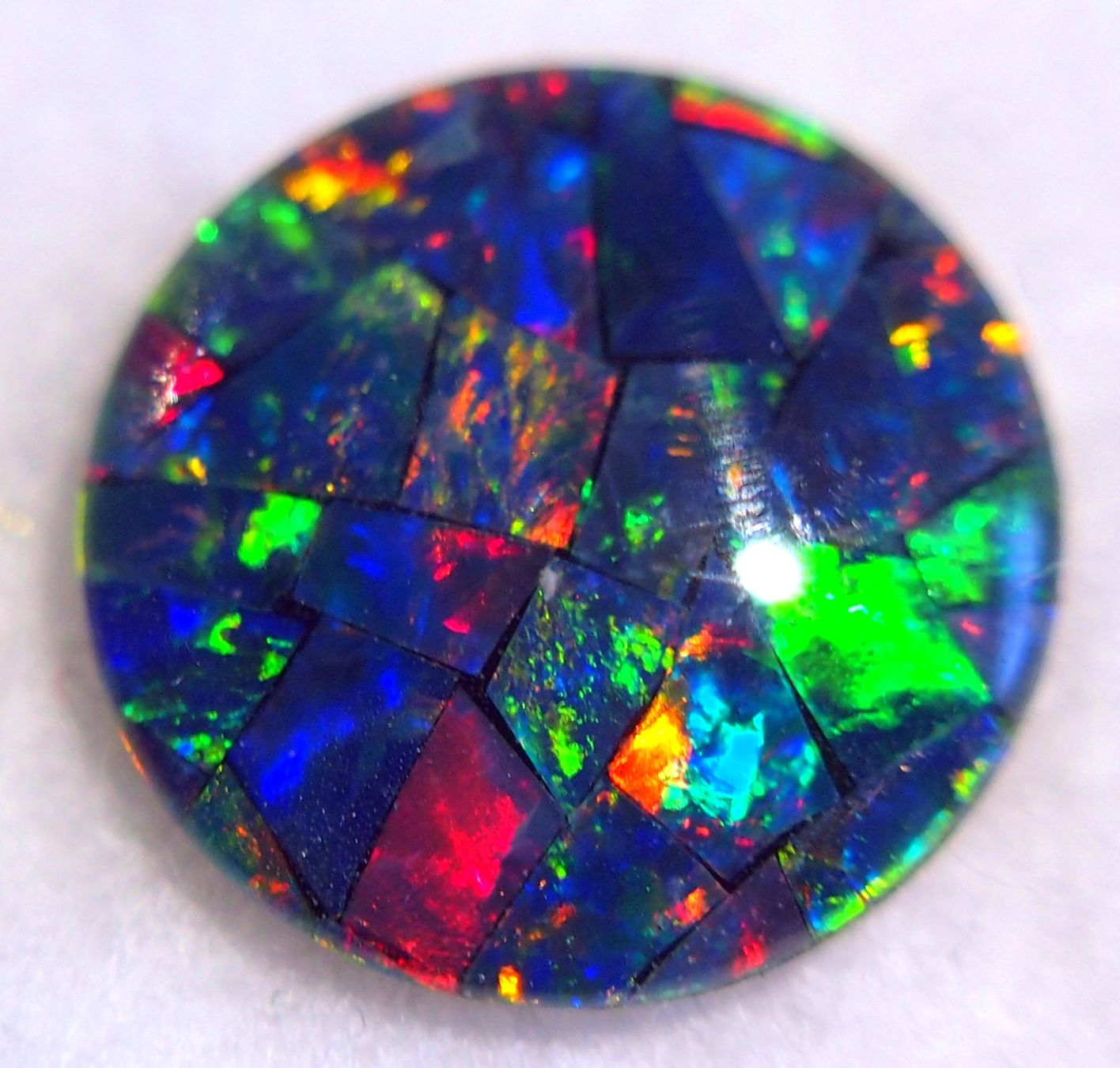 Pietre preziose: 11,7 CTS QUALITY STUNNING MOSAIK-OPAL AAA – Nuovo e nell'imballaggio originale da Reinach BL venduto da Marblue 5