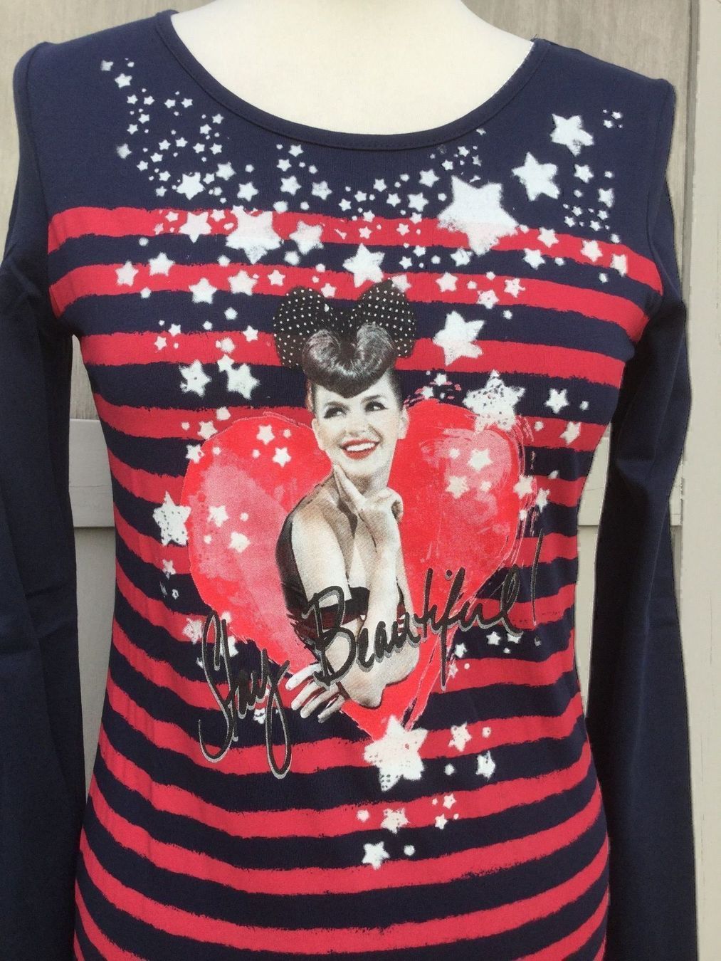 Top: Sweat marine rayé rouge USA, taille M – Nuovo e nell'imballaggio originale da Agiez venduto da chouchanelle 6