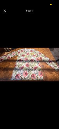 T-shirt manches longues imprimé floral 