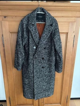 Scotch & Soda Mantel schwarz Fischgrat Gr. S