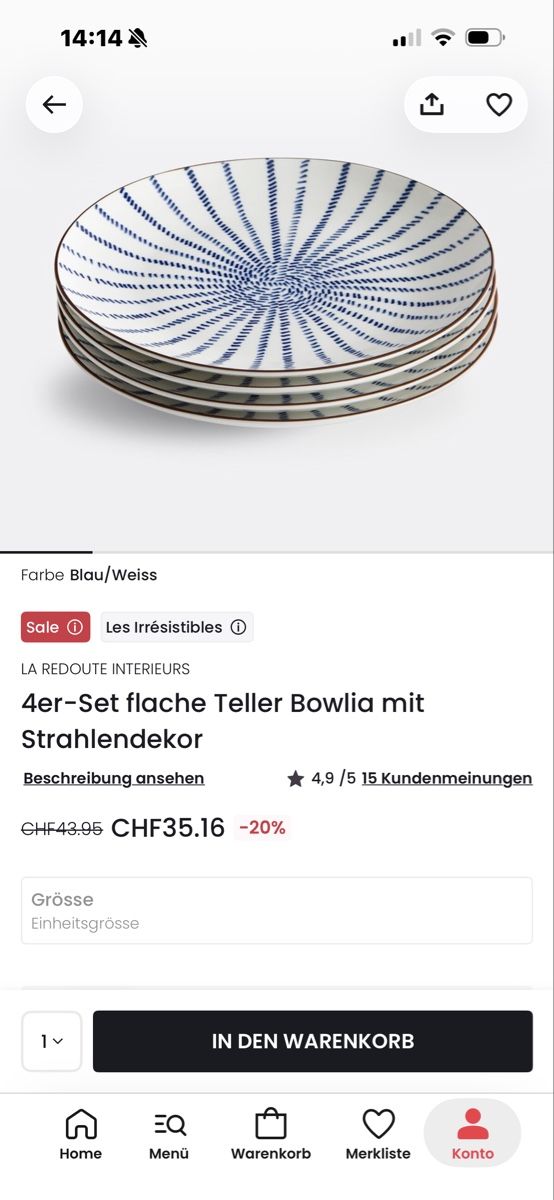La Redoute Geschirrsets: Tellerset von La Redout – Neu (gemäss Beschreibung) aus Oberbüren von dijbdn 4