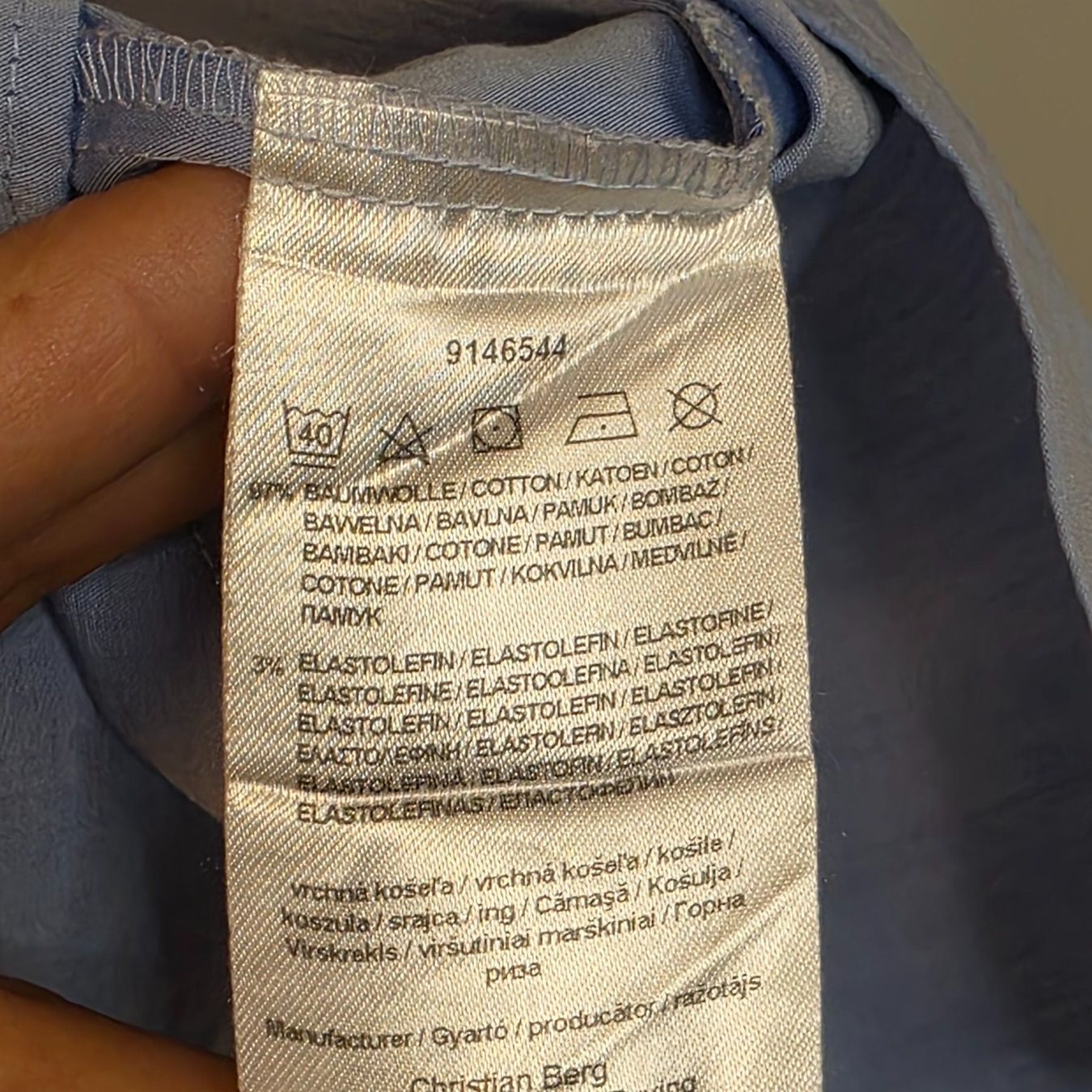 Camicie: Christian Berg Slim Fit Hemd Hellblau Gr. 40 – Usato da Wald ZH venduto da CapLux 4
