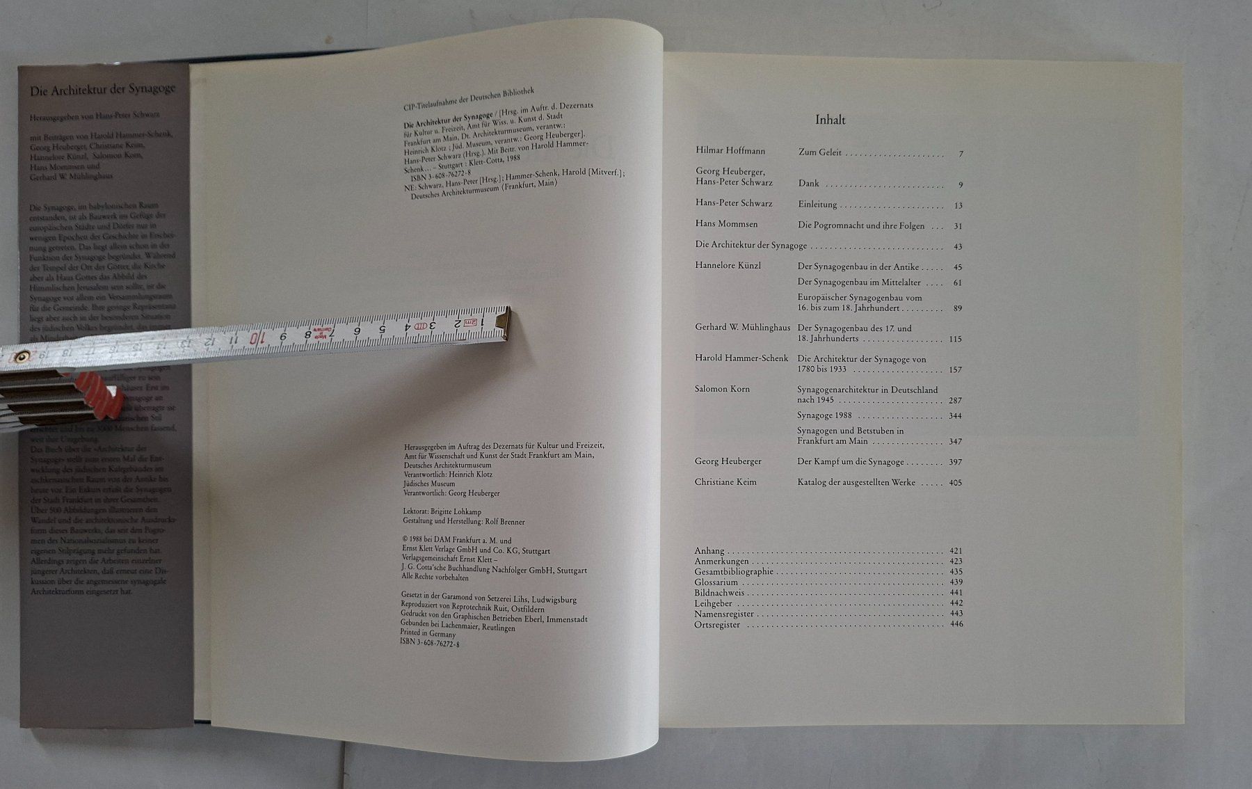 Libri: Architektur der Synagoge - Klett-Cotta – Usato da Opfikon venduto da Diversamente 4