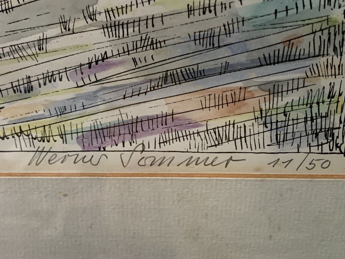 Dipinti: SOMMER WERNER 1928-2012 Muri – Usato da Wolfhalden venduto da SecondAntique 2