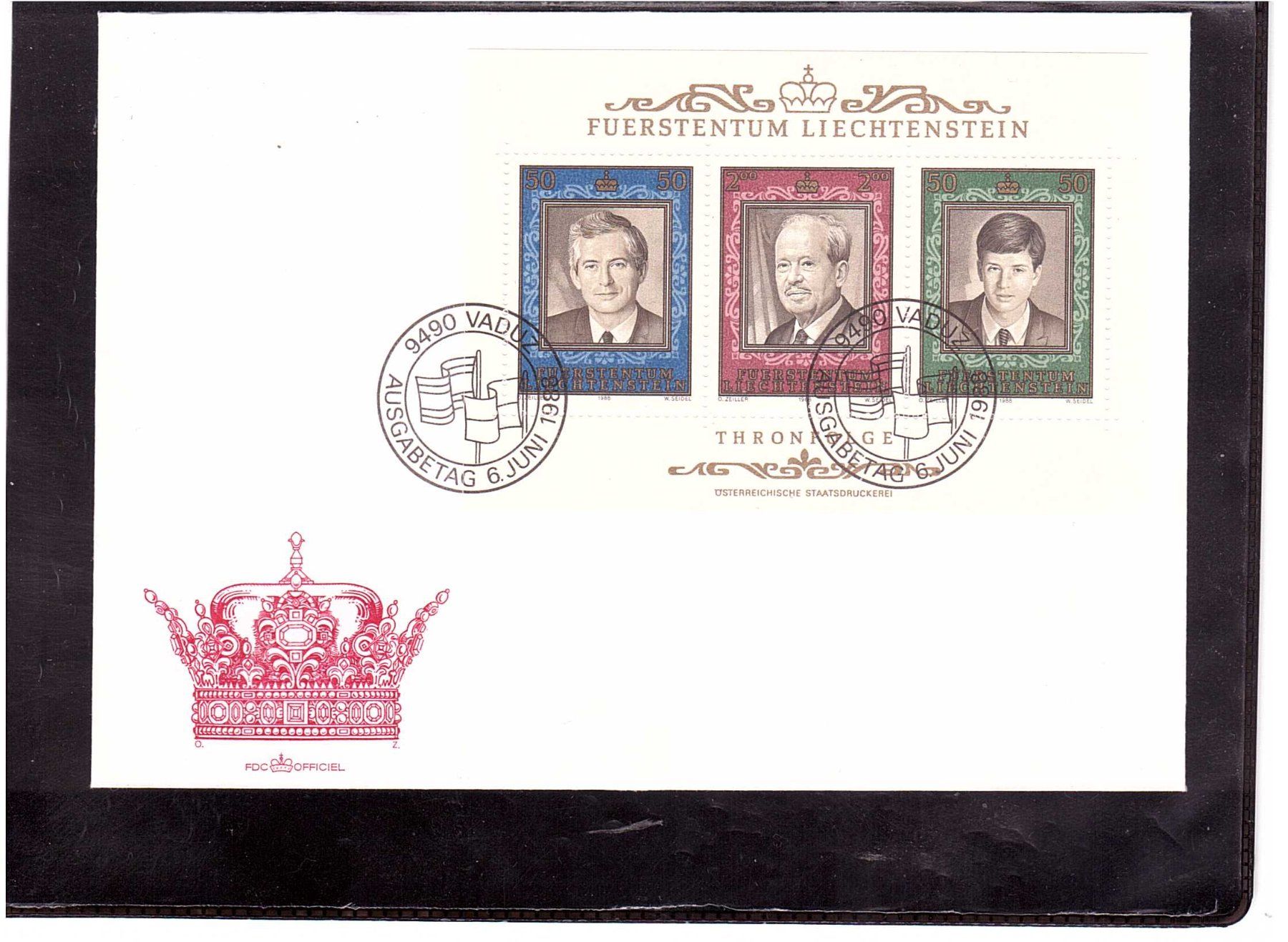 Tutti i francobolli: 1988 FDC Blockbrief Thronfolge aus ABO – Nuovo e nell'imballaggio originale da Rheinau venduto da loxis