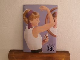 Emailschild Bac Spray Pflege Emaille Schild Reklame Retro