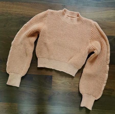 Strickpullover cropped, Gr. S neu