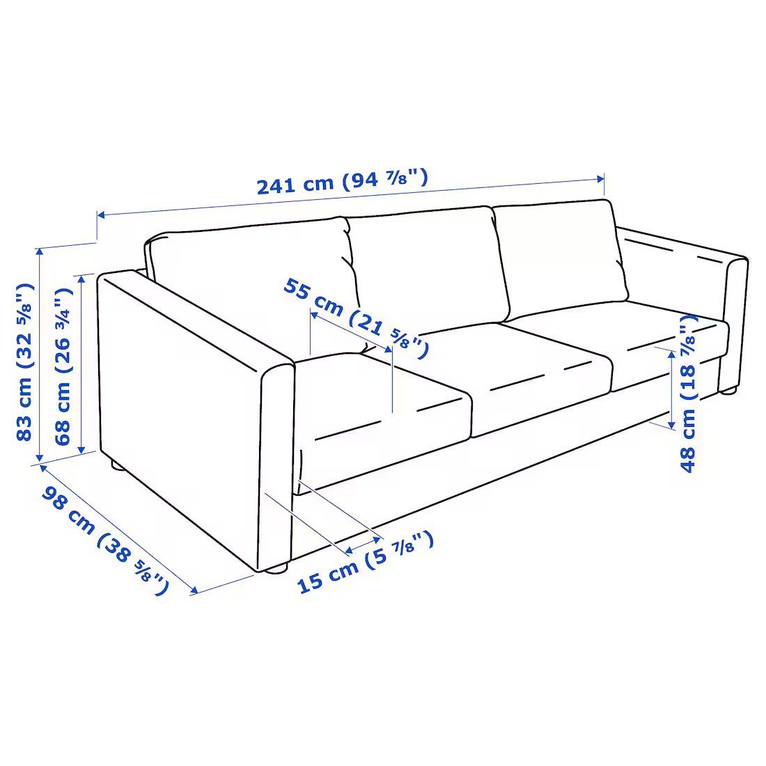 Ikea Divani: Ikea Vimle Sofa – Usato da Winterthur venduto da lrosli 3