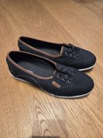 Schöne, schwarze Stoffschuhe von Graceland, Grösse 38