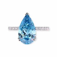 💎💥Solitär Diamant lab 3.41tcw💍VS2, 18K W-Gold Ring