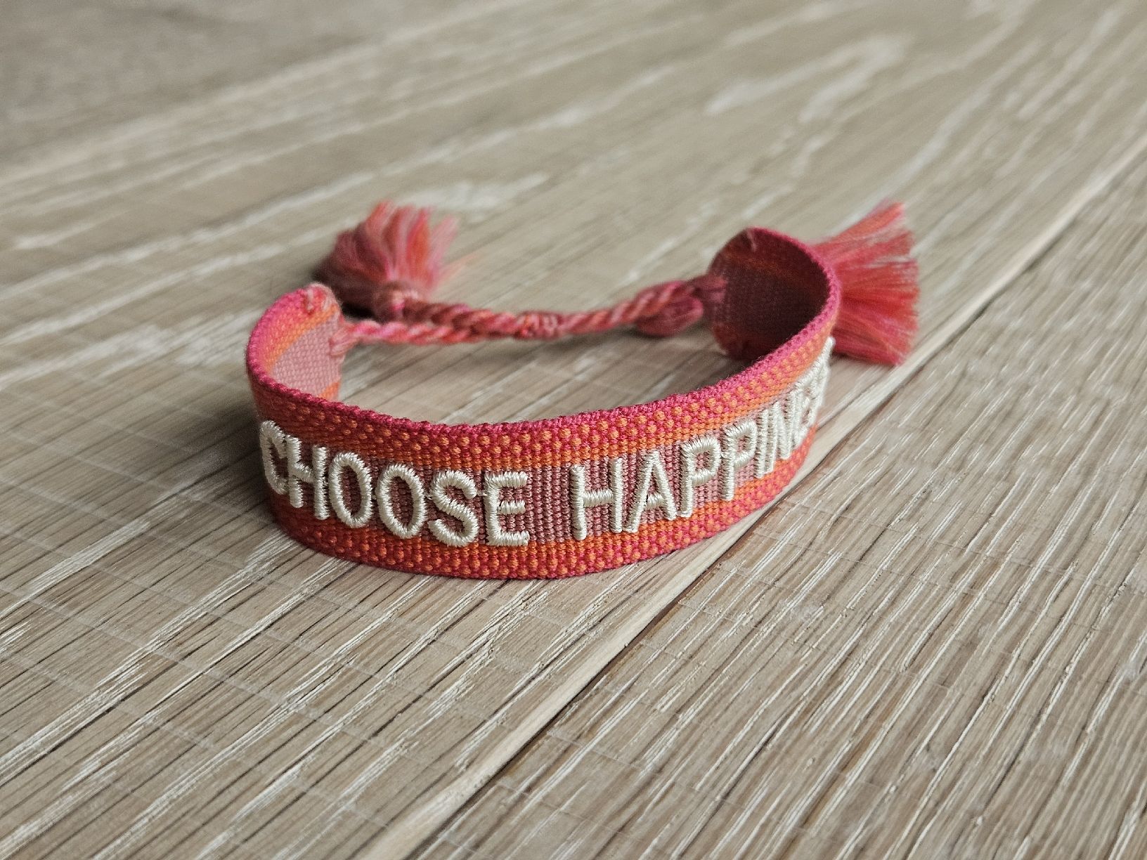 Bracelets: Statement Armband 'CHOOSE HAPPINESS' – Neuf (Voir description) à Eschlikon TG par Stefish9