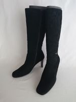 Wildleder-Stiefel  - 39 - warm gefuttert - schwarz