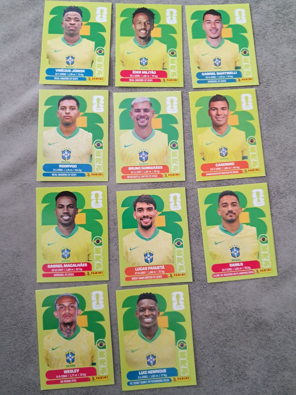 Panini Sammelbilder & Trading cards: 11 x Paninisticker 2026 / Brasilien – Neu (gemäss Beschreibung) aus Weinfelden von Da-ryn01