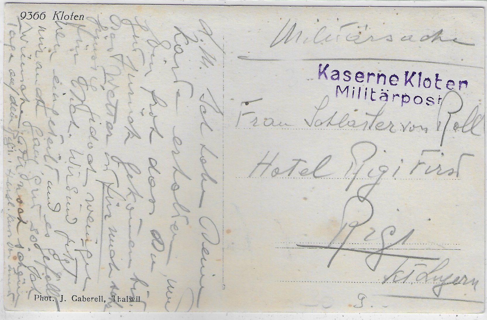 Cartoline postali: Kloten - Generalansicht mit Kirche – Usato da Ettingen venduto da Kartenplanet 1
